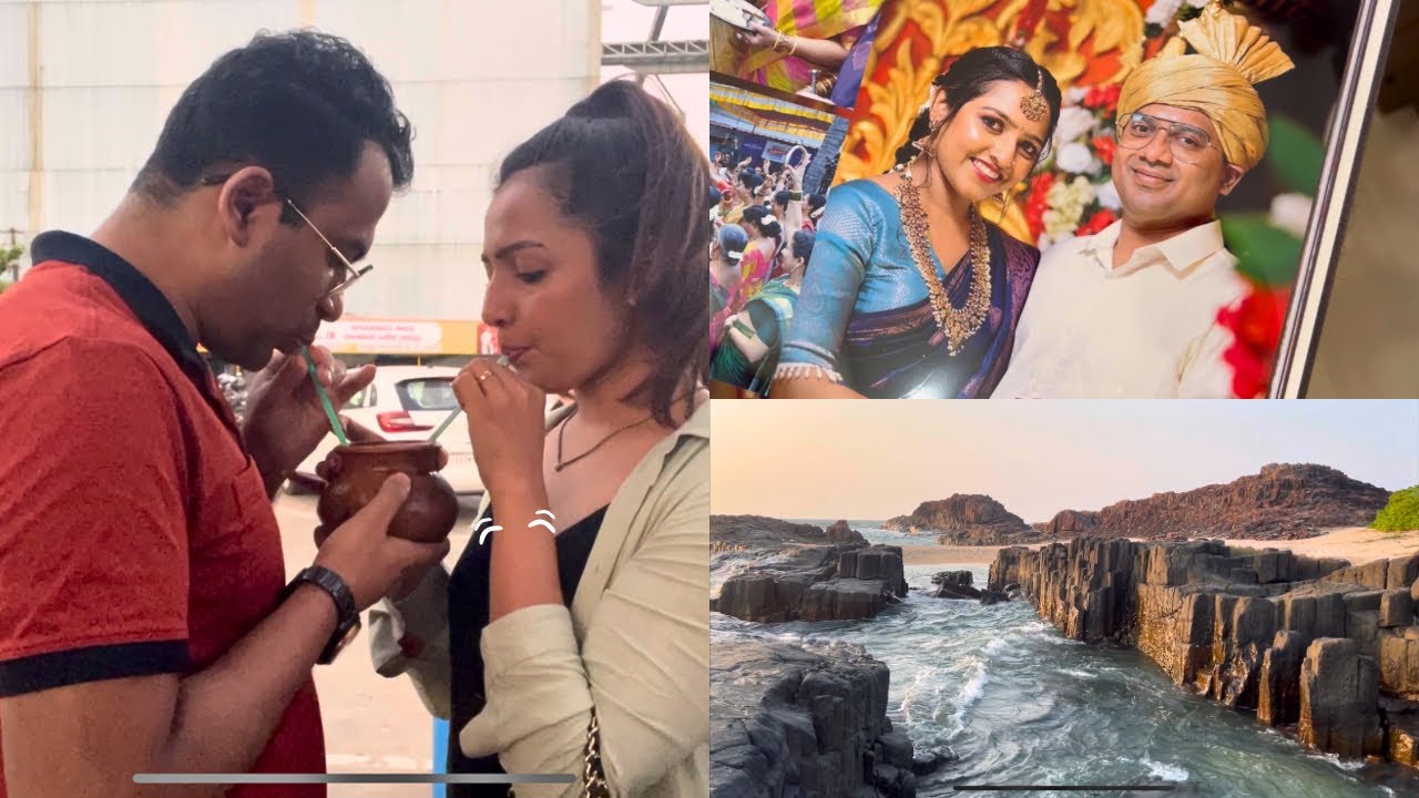 ಅಣ್ಣ ಅತ್ತಿಗೆಯ ಮದುವೆ album 😍 ನೋಡಿ full kushi ❤️Sudden travel to Namma ooru 🙂 A day with Deepu ♾️