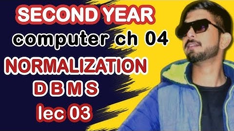 "Database Normalization Made Easy: 2nd Year Comp Sci - Chapter 04 Explained|DBMS