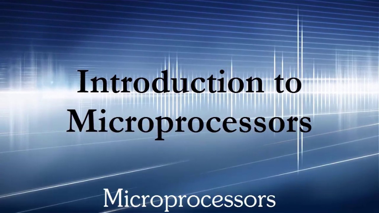 introduction to microprocessor and microcontroller 8085 - YouTube