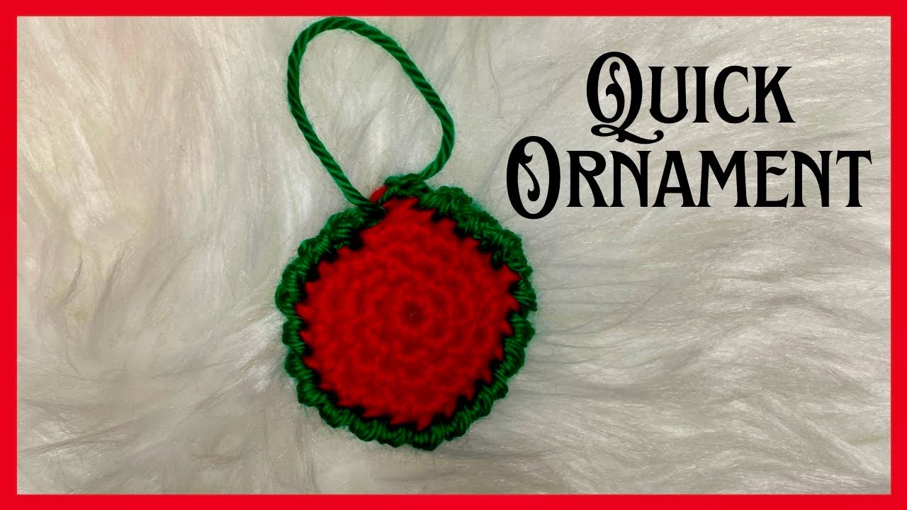Quick Christmas Ornament | Crochet Pattern For Beginners