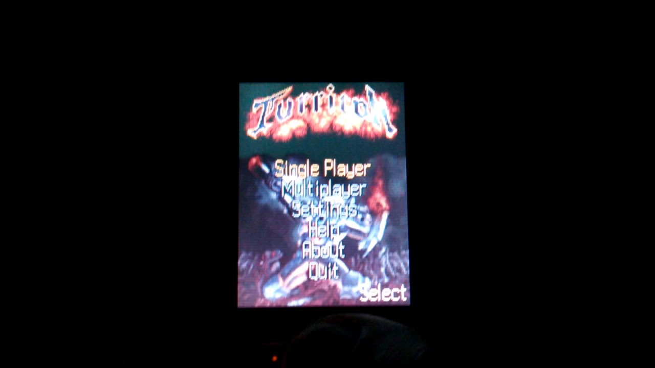 Игра Turrican 2004 уровень Spacecraft в Siemens M65.