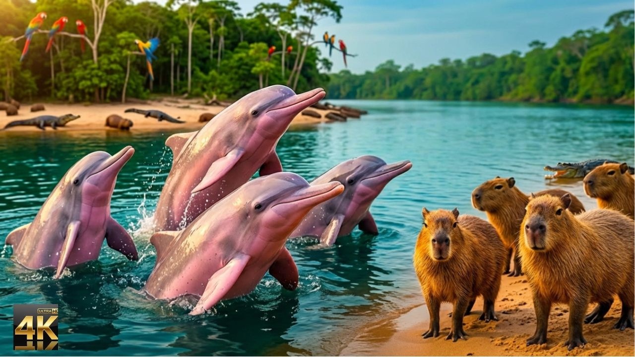 Relaxing Walk in the Amazon: River of Life - Peruvian Amazon (4K | No Music)