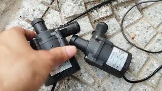 Test máy bơm tuần hoàn không chổi than 12v 30w 12v 66w lưu lượng cao