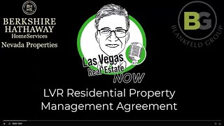 Full Las Vegas Realtors (LVR) Property Management Agreement Explained Guide