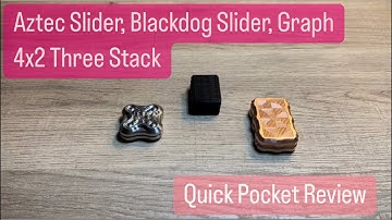 Quick Pocket Review of the Aztec, Blackdog, and HapticEDC Fidget Sliders