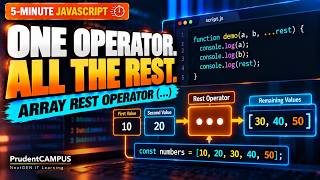 37 - JavaScript Array Rest Operator (...) in 5 Minutes | Explained Simply | @PrudentCAMPUS News