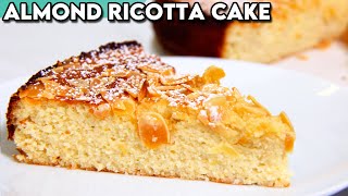 Nonna's Soft and Moist Italian Almond Ricotta Cake Recipe (Gluten Free!)
