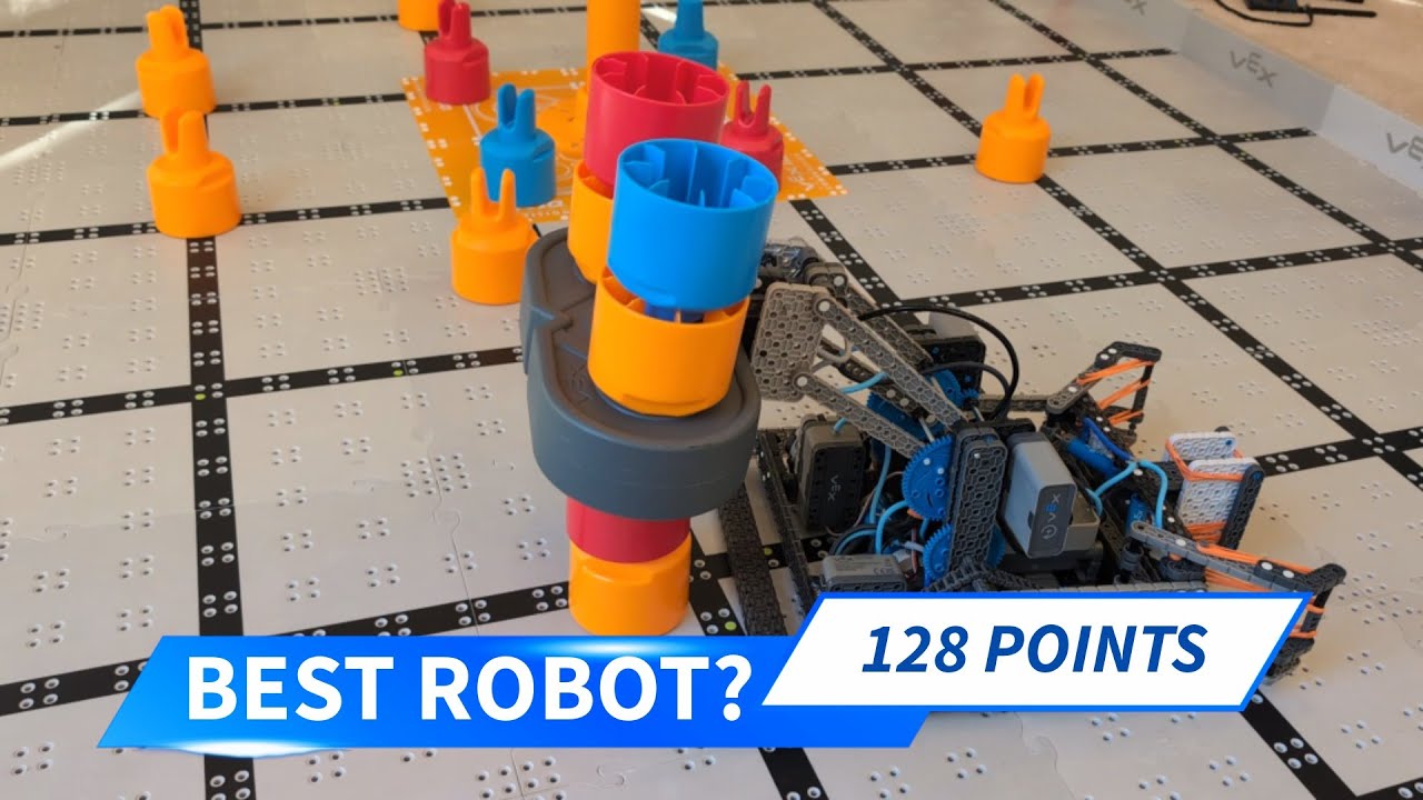 128 очков! Робот VEX IQ Mix and Match от Бена Липпера (Скорпион/Pintex/180-мех)