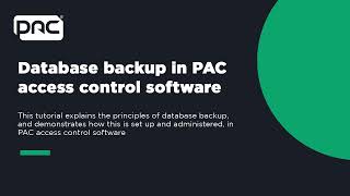 Database Backup in PAC Software screenshot 2