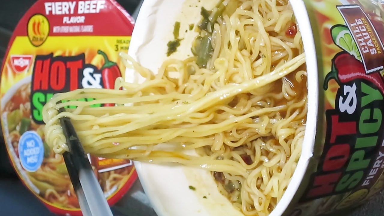No.6700 Nissin Foods (USA) Hot & Spicy Fiery Beef | tontantin即席麺処