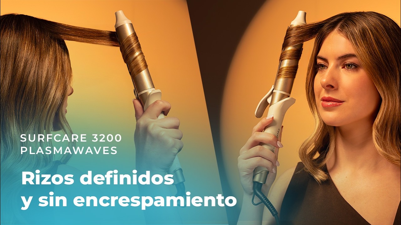 Modelador de cabelo SurfCare 3200 PlasmaWaves,32 mm, Tecnologia Plasma Antifrizz, Revestimento cerâmica