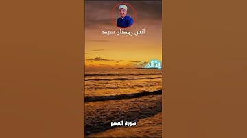 سورة العصر بصوت القارئ أنس رمضان سيد