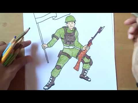 Indian Soldier Background - Illustration - TemplateMonster