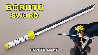 DIY  HOW TO MAKE A BORUTO SWORD FROM A4 PAPER  ( NARUTO )