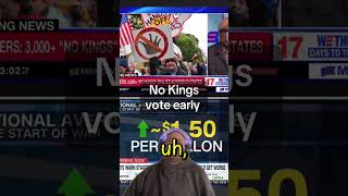 No kings vote early protest October 17 2026 as 8 1/2 million people already casted a early ballot. ￼