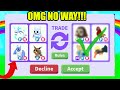 I Traded All The WINTER PETS In RICH ADOPT ME SERVERS!