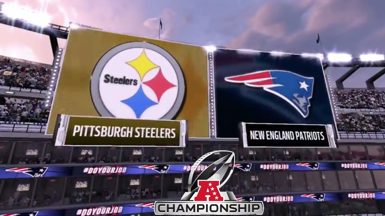 Madden 17: Pittsburgh Steelers Vs New England Patriots (2017 AFC Conference Championship)