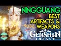Gear Guide: Ningguang Best Artifacts & Weapons Genshin Impact