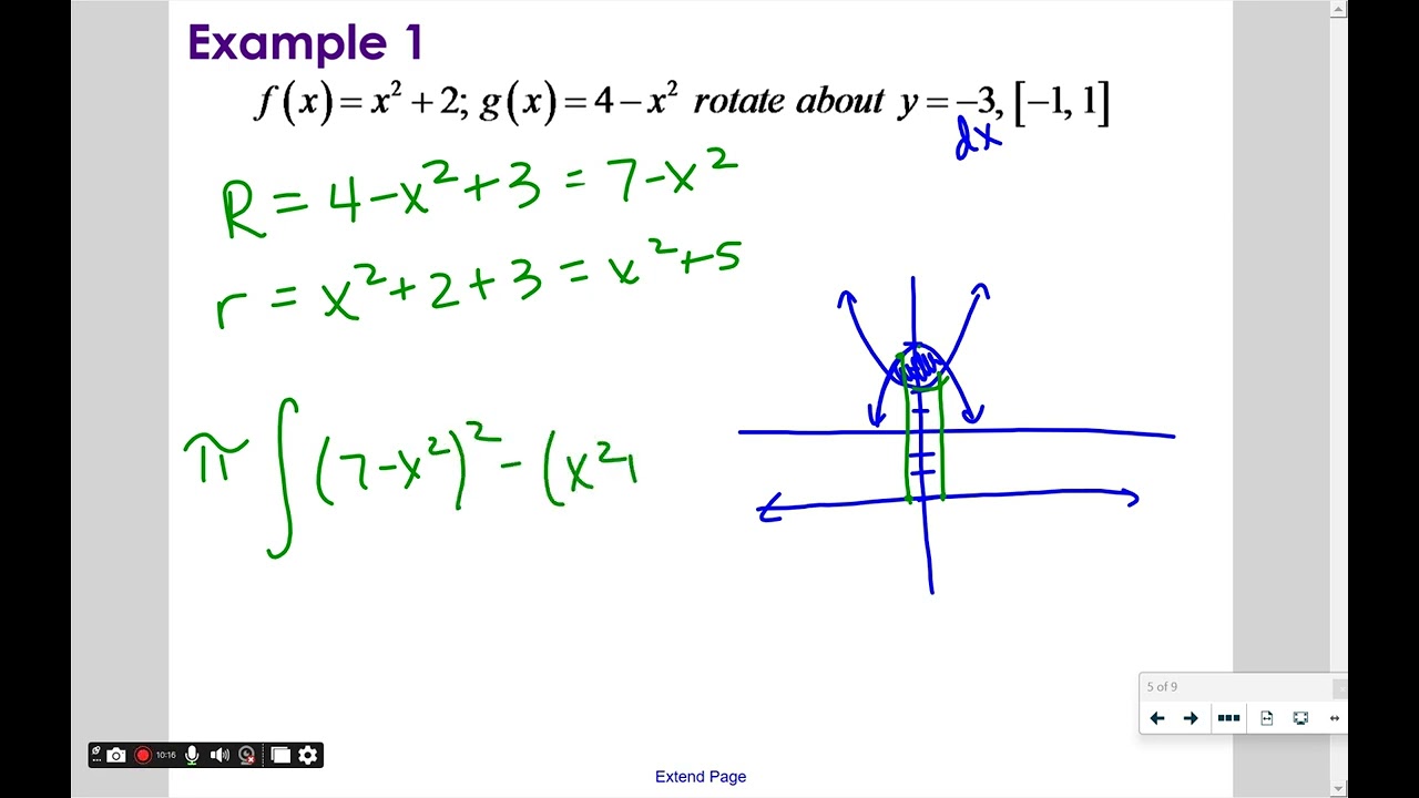 Day 4 Volume of Revolution