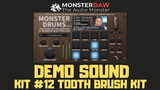 FREE JAZZ BRUSH KIT VST from #MonsterDrumVST Kit #12 Tooth Brush Kit | www.MonsterDAW.com