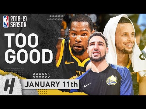 Stephen Curry, Kevin Durant & Thompson BEST Highlights vs Bulls 2019.01.11 - 80 Pts in 3 Qtrs!