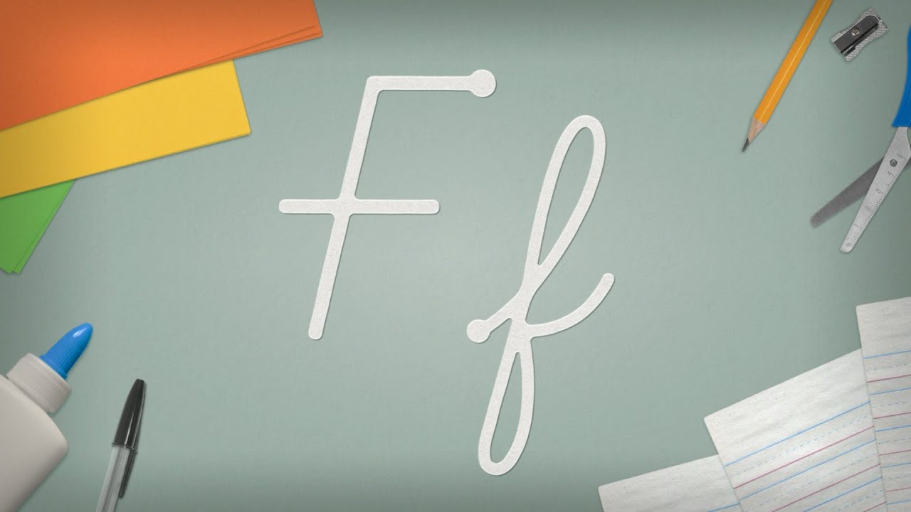 How to Write the Letter F in Cursive | For Beginners