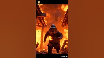 Capybara Anh Hùng – Lao Vào Biển Lửa Cứu Bà Ngoại ❤️ #funny #duet #funnyanimals#viral