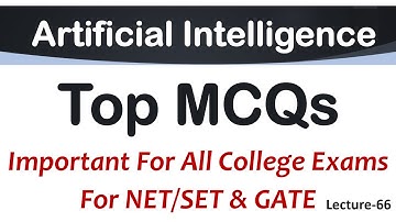 Lec-66 | Artificial Intelligence Top 10 MCQs | AI Tutorial