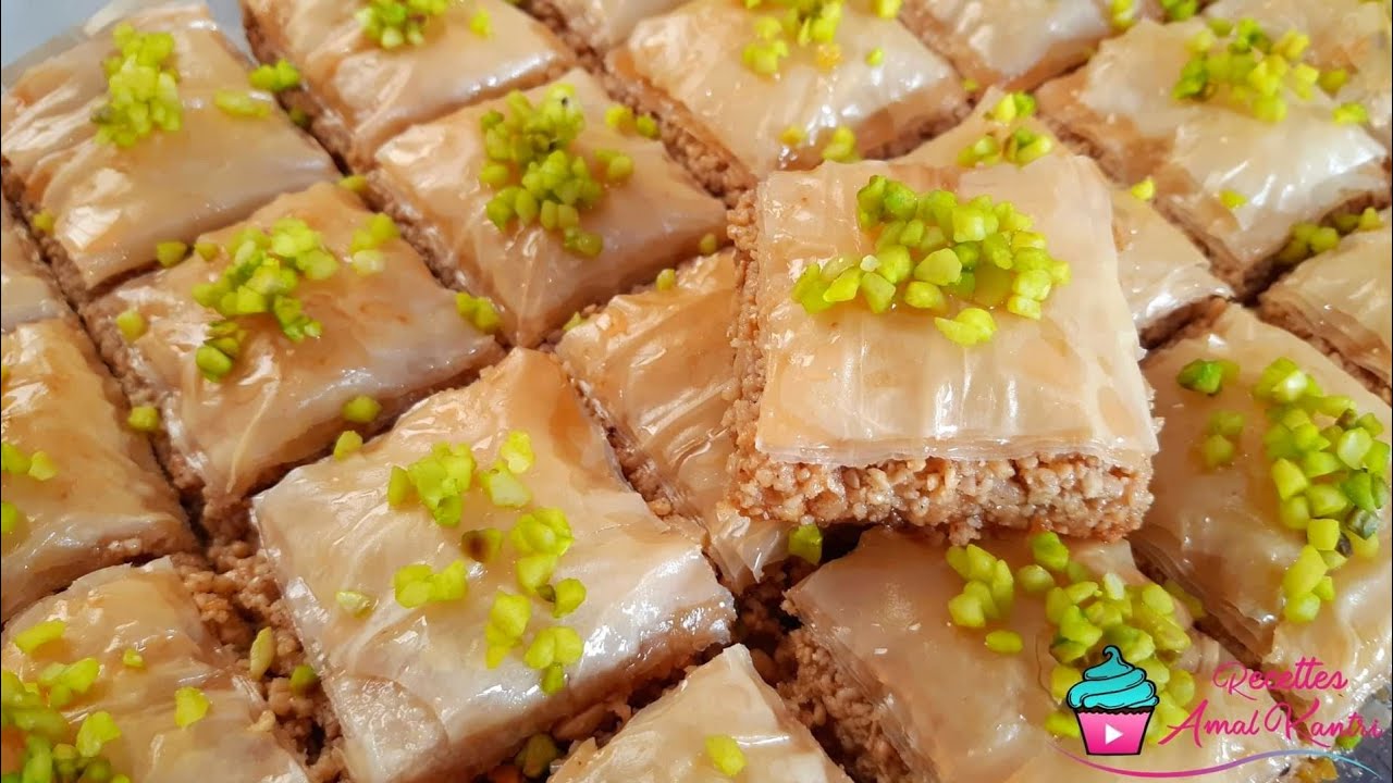 أطيب أسهل وألذ بقلاوة قرمشة وهشوشية ومذاق ولا في الخيال راقية جدا وسريعة التحضير|معسلات رمضان🌙