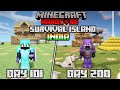 😱I Survived 200 Days On a Survival Island in Minecraft Hardcore Final..(Hindi)