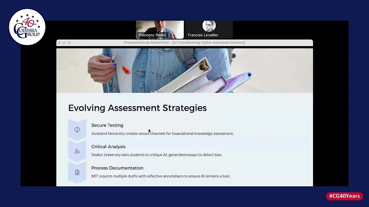 Coimbra Group Webinar: AI Transforming Teaching in Higher Education.