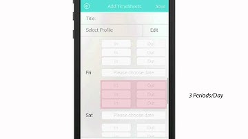 Time Periods - Timesheet Calculator Tutorial