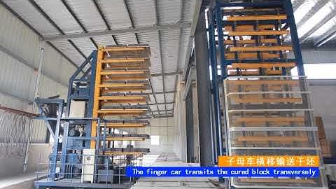 Qunfeng fully automatic block making production line with finger cart and packing system