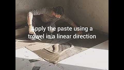 How to apply tile adhesive?