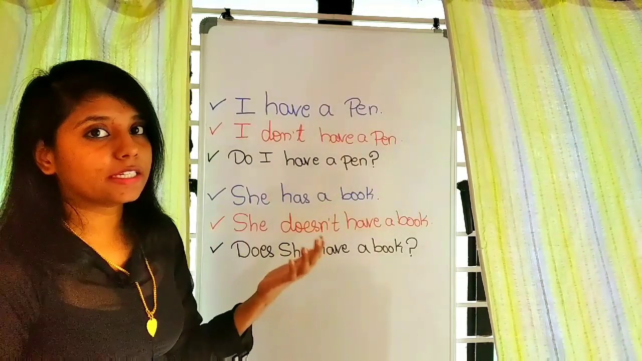 How To Use Have Has I Learn Spoken English Through Kannada YouTube