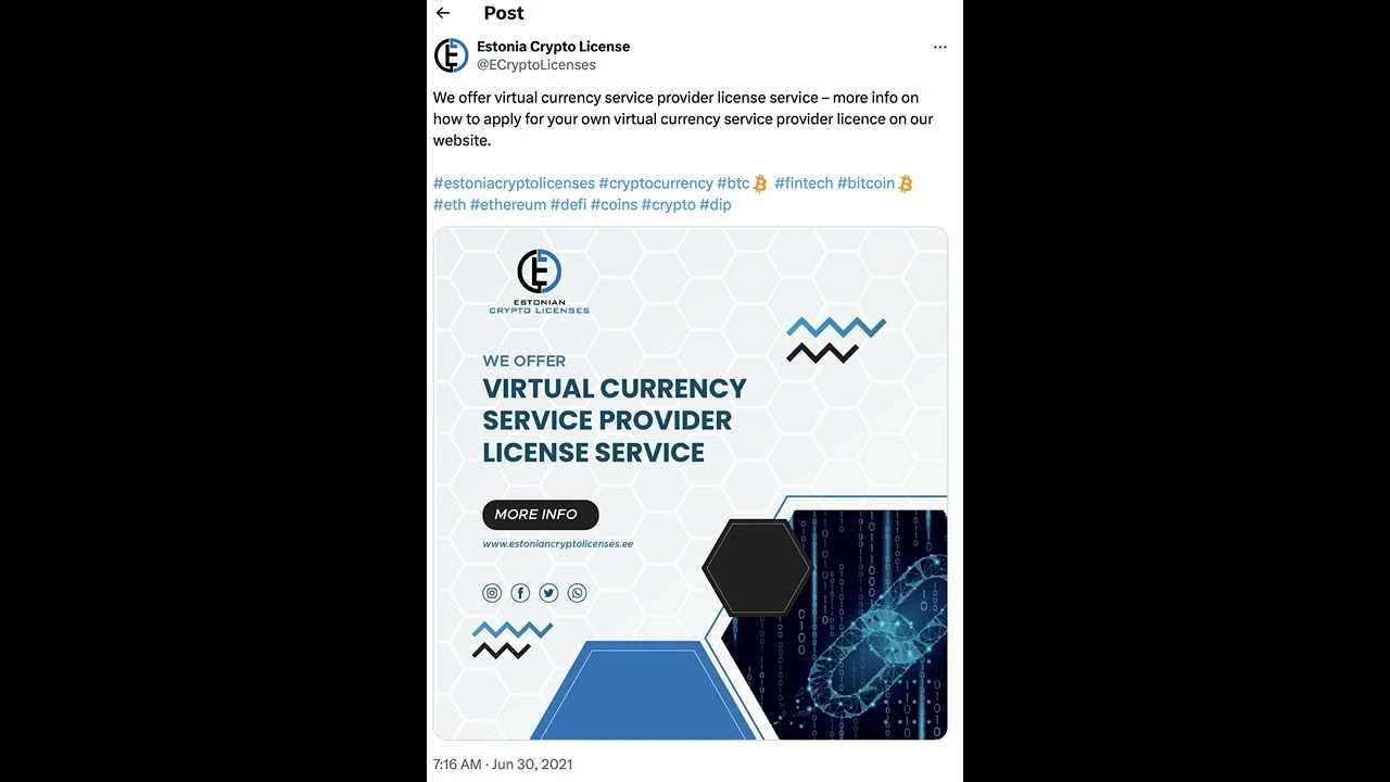 Crypto service provider regulations set out in Estonian bill