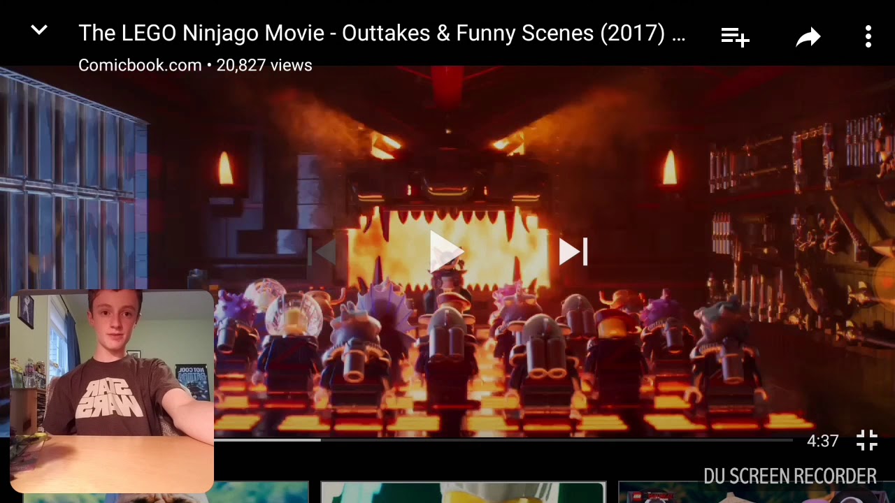 Reacting to Lego Ninjago Movie outtakes and bloopers - YouTube