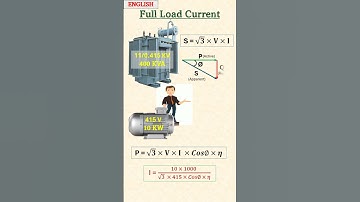 Full Load Current of 3 Phase Motor | Full Load Current of Transformer | Active and Apparent Power |