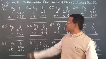 Class 3 Learning Mathematics Measurement of Weight Ex 56 By Manoj Prasad Karn.