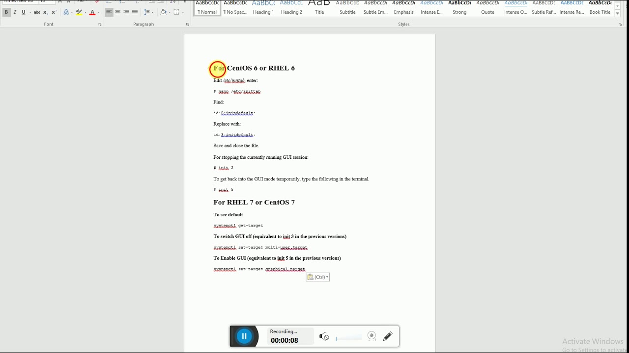 how-to-disable-gui-in-centos-6-and-centos-7-youtube