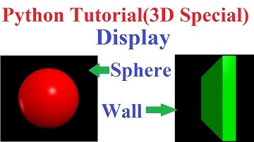 Python 3D Special: Program to display 3D Objects(Sphere and 3D Wall)
