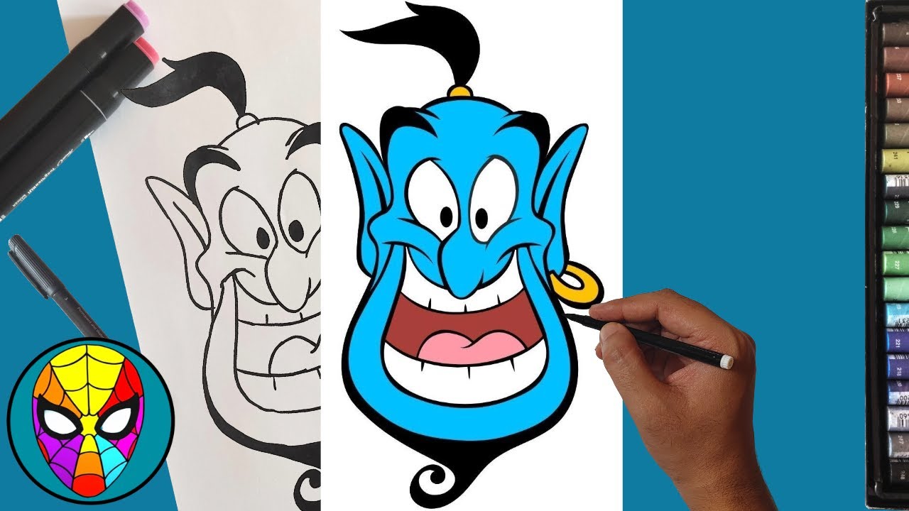 🎨How to Draw a Genie Step by Step | Easy Genie Drawing for Kids & Beginners