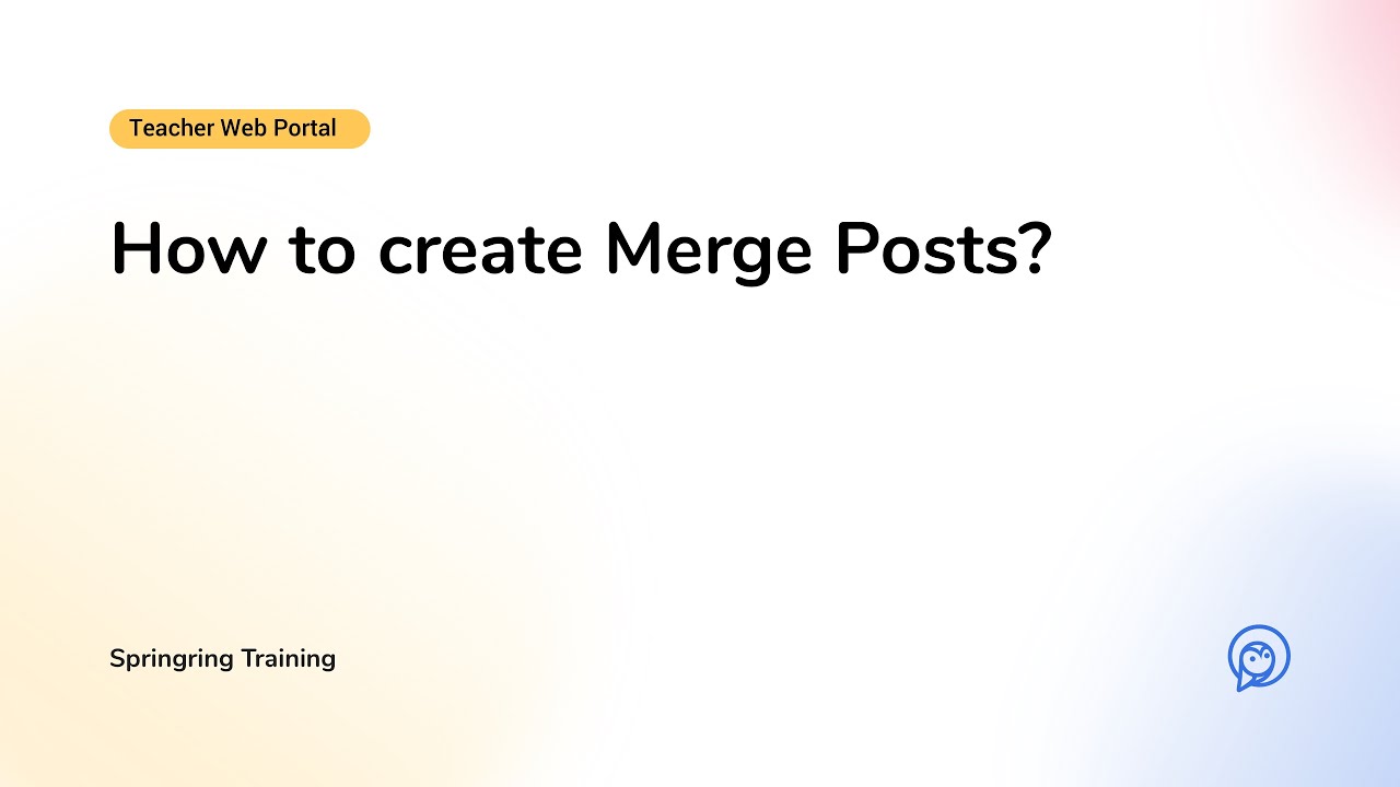 How to create Merge Posts? - YouTube