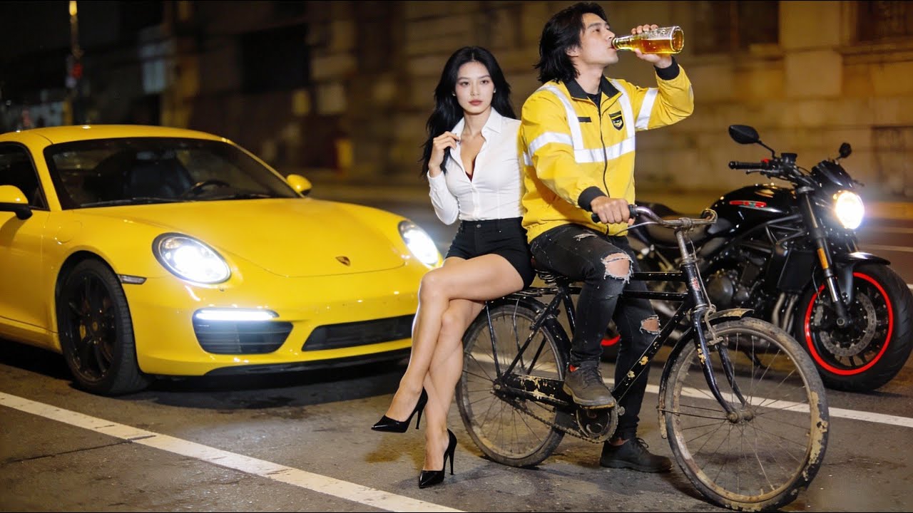 外賣小哥功夫高強，救下機車美女，沒想到他竟是隱藏千億大富豪