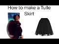 How to make a Tulle Skirt |How to make a Gathered Skirt