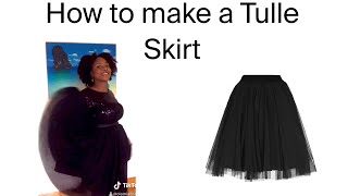 How to make a Tulle Skirt |How to make a Gathered Skirt