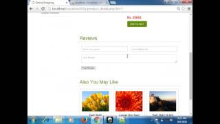 PHP TUTORIAL - WEB SITE FROM START TO FINISH - Product Review & Comment (Video  No-19)