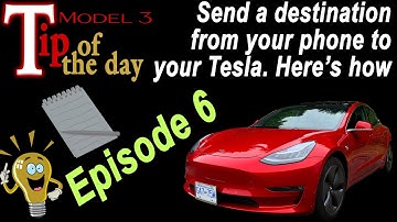 Model 3 TIP OF THE DAY #6: How to send a trip destination from your phone to the your Tesla