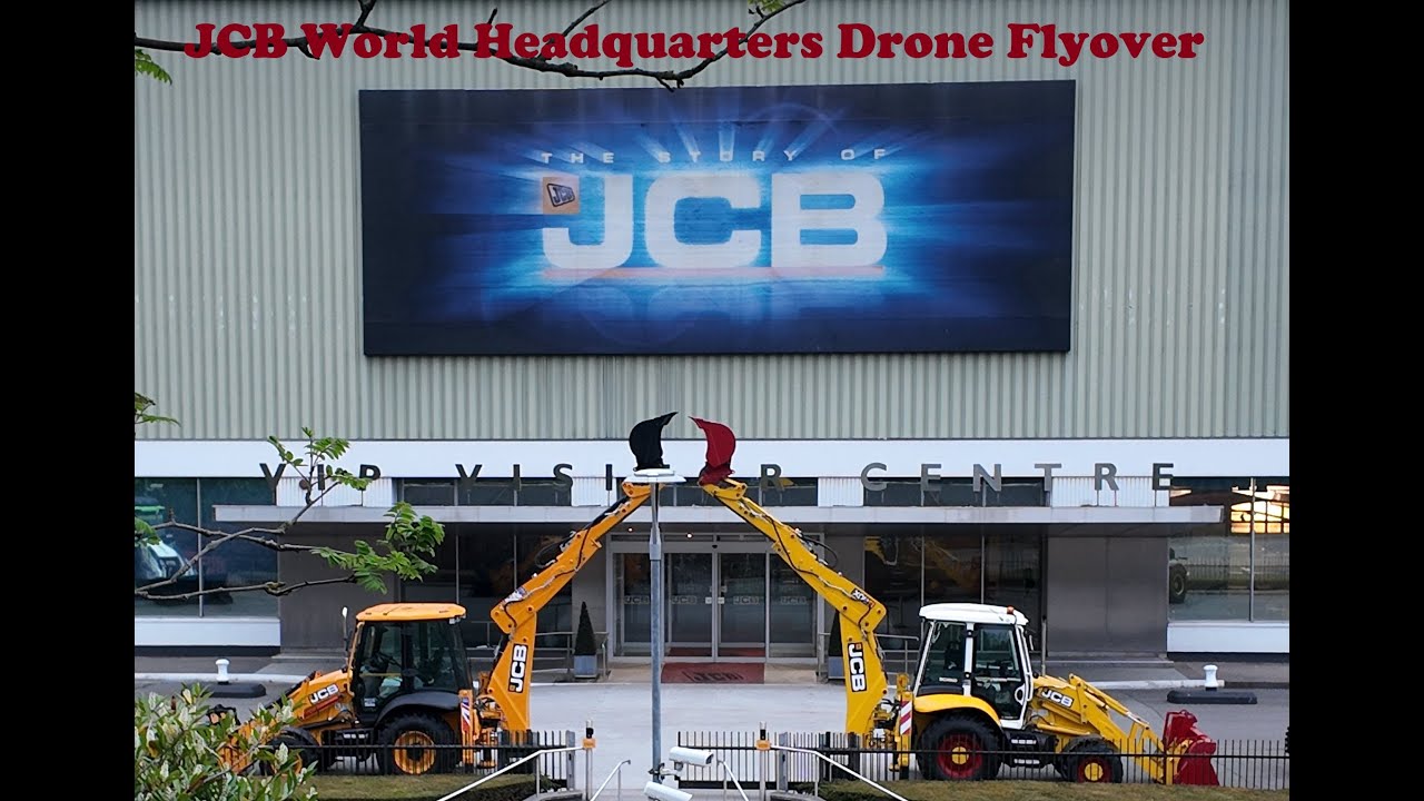 JCB World Headquarters Drone Flyover | Stunning 4K Aerial Tour