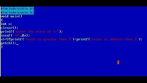 Conditional Operator or Ternary Operator in C language(Hindi)